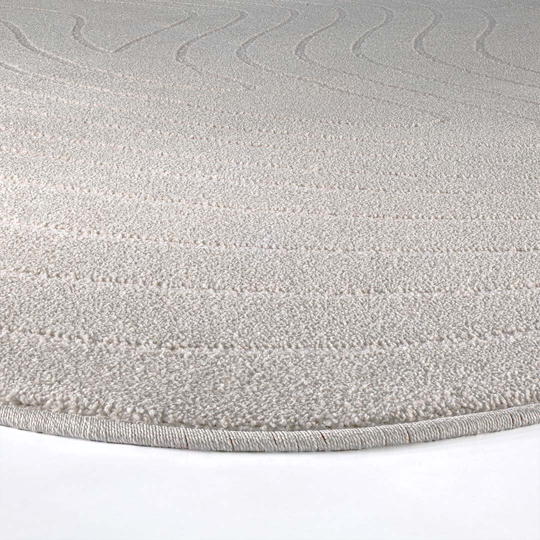 Tappeto CORTINA STONE IVORY: Eleganza Organica per Camere da Letto e Salotti Moderni