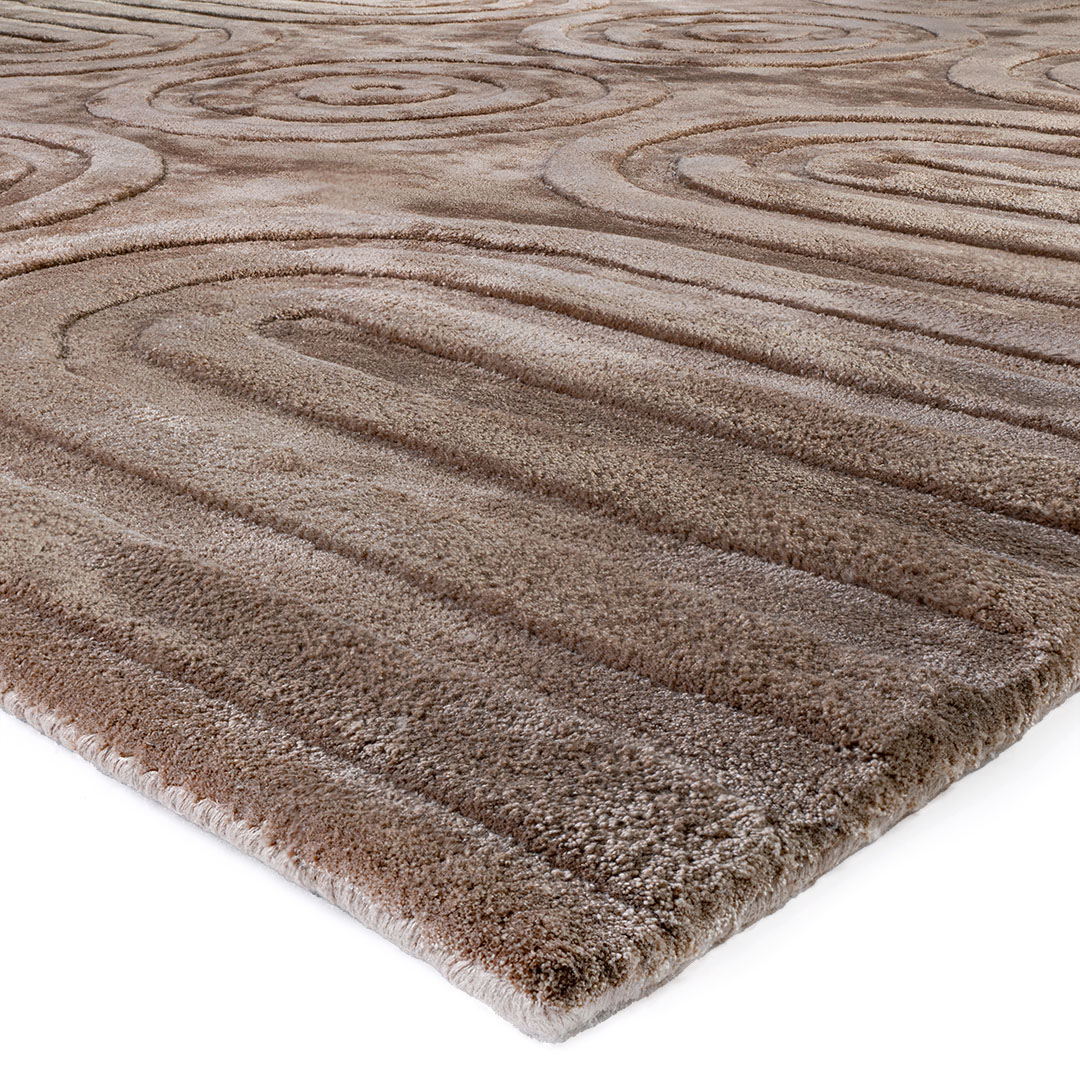 Tappeto SOLEIL VISONE: Raffinatezza e Design per il Tuo Soggiorno