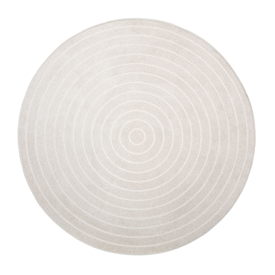 Tappeto CORTINA SFERA IVORY – Eleganza rotonda per ambienti luminosi
