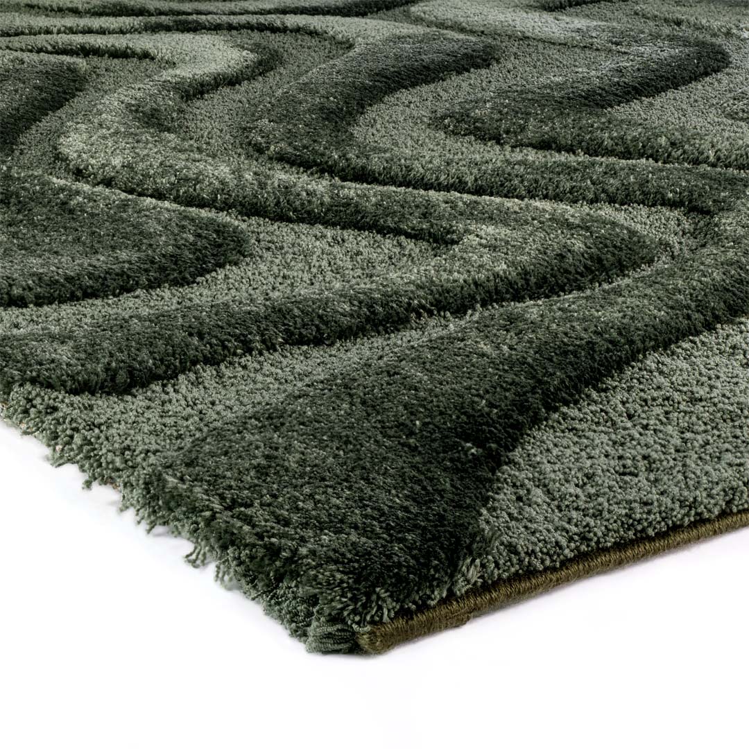 Tappeto VENERE VERDE BOSCO – Design organico per spazi di carattere