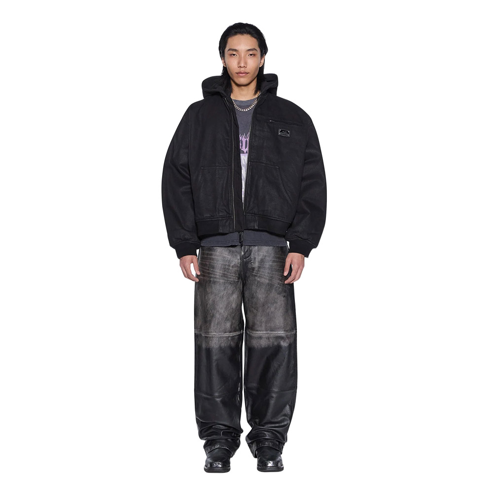 KSUBI Bomber Jacket Sin City Plates Waxed Black 