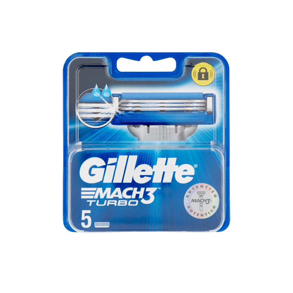 Mach3 Turbo Lame di Ricambio 5 Ricariche