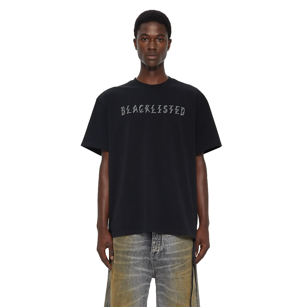 44 LABEL GROUP Maglietta Maniche Corte Tee Blacklisted Black 