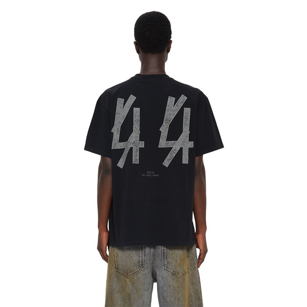 44 LABEL GROUP Maglietta Maniche Corte Tee Blacklisted Black 