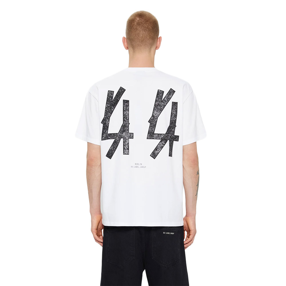 44 LABEL GROUP Maglietta Maniche Corte Tee Blacklisted White