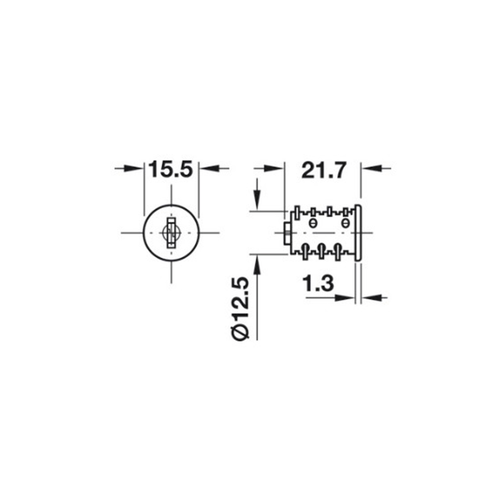 Nucleo di sostituzione universale cilindro Symo HS1/HS2/HS3