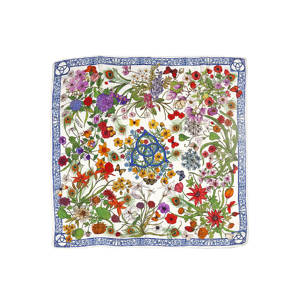 Flora Silk Bandana
