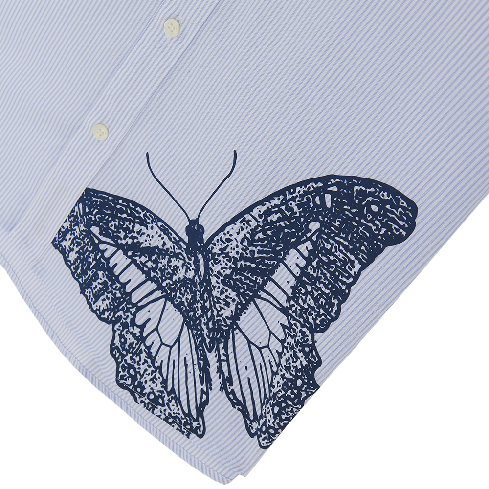IUTER Camicia LS Shirt Butterfly Stripes Double