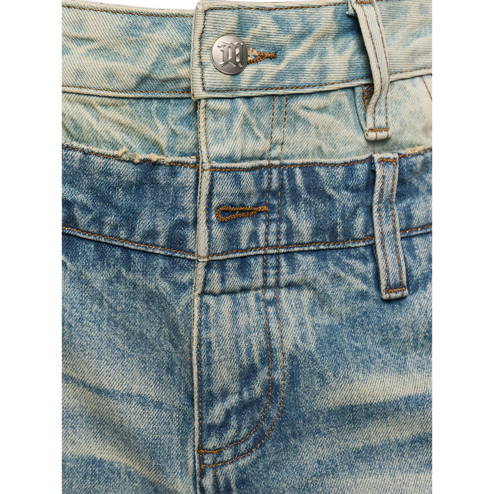 MISBHV Pantaloncini Denim Baggy Shorts 2In1 Dirt 