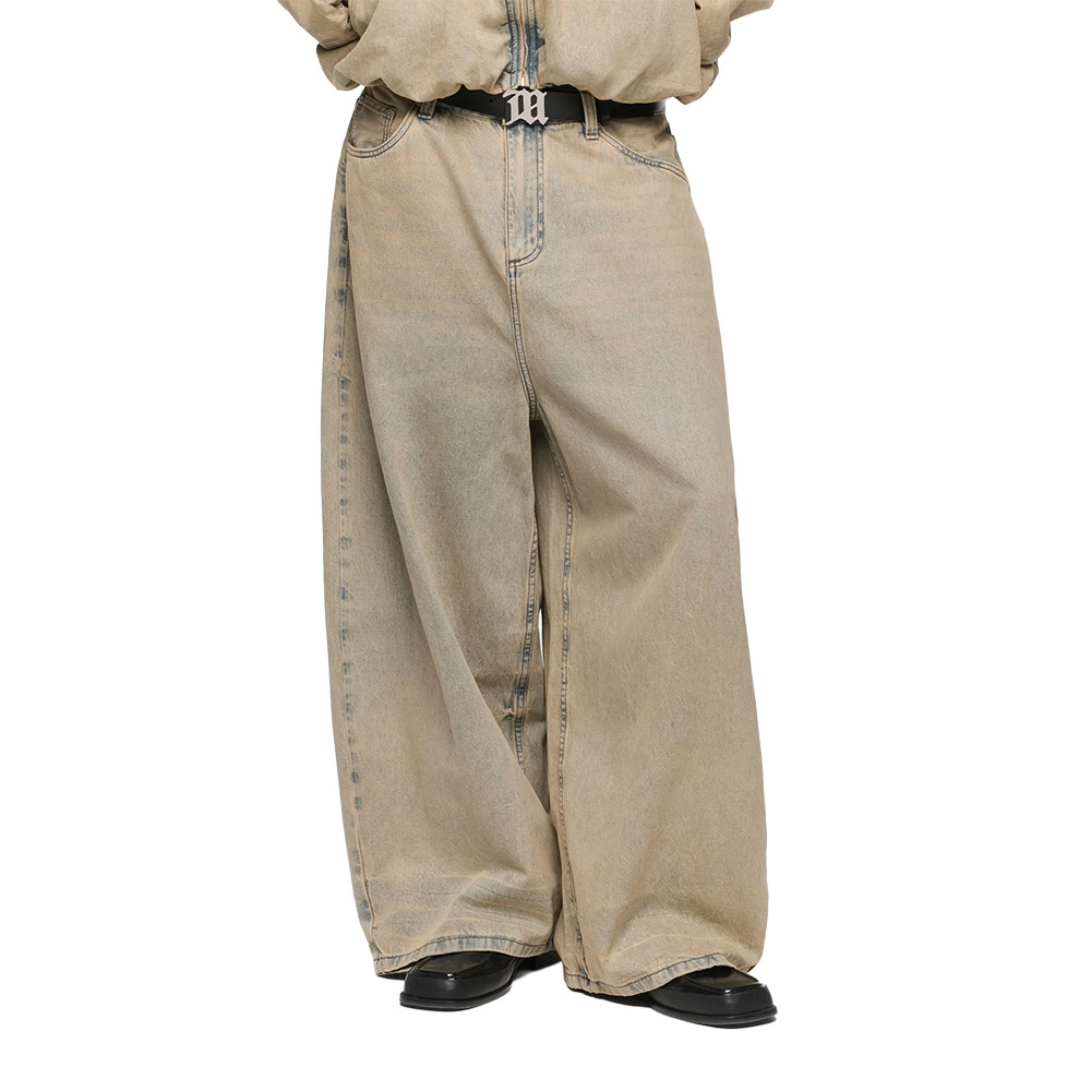 MISBHV Pantaloni Balloon Denim Trousers Sand Washed 