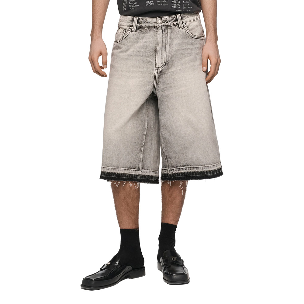 MISBHV Pantlaoncini Denim Shorts Charcoal 