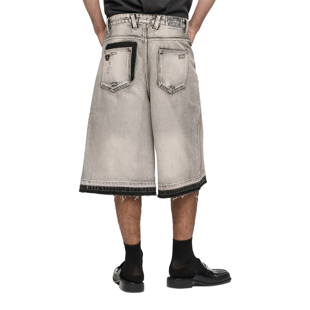 MISBHV Pantlaoncini Denim Shorts Charcoal 