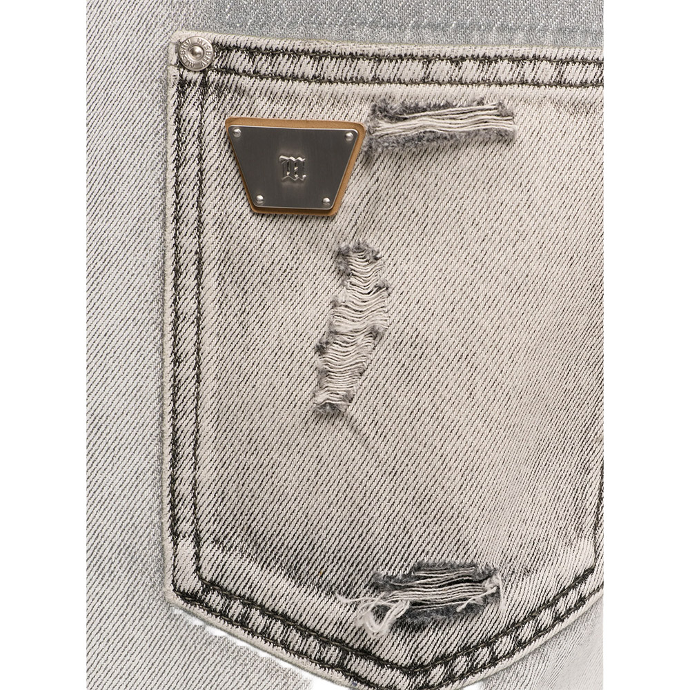MISBHV Pantlaoncini Denim Shorts Charcoal 
