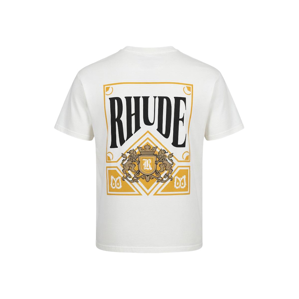 RHUDE Maglietta Maniche Corte Tee Playing Card White 