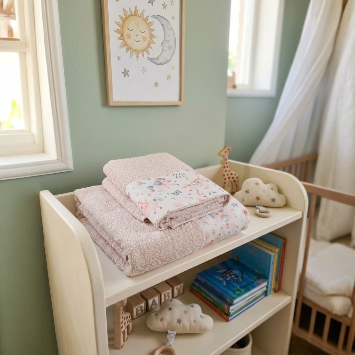 Set asciugamani viso e ospite Unicorno Magico