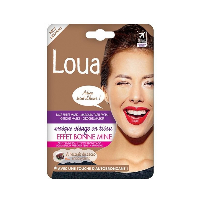 Maschera Viso Autoabbronzante in Tessuto