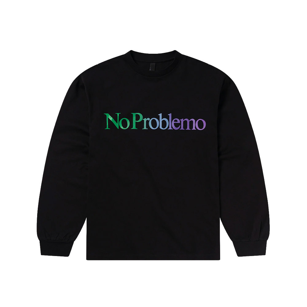 NO PROBLEMO Maglia Maniche Lunghe LS Tee Gradient Black 