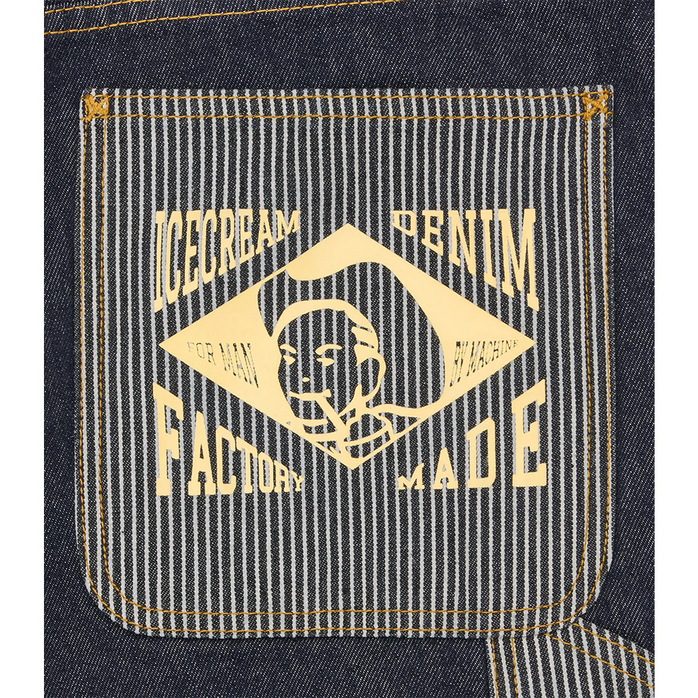 ICECREAM Pantaloncini Denim Carpenter Shorts Hickory Panel 