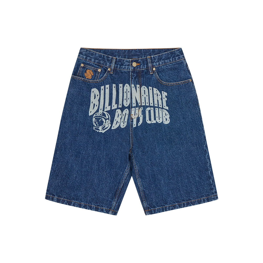 BILLIONAIRE BOYS CLUB Pantaloncino Denim Shorts Faded Arch Logo 