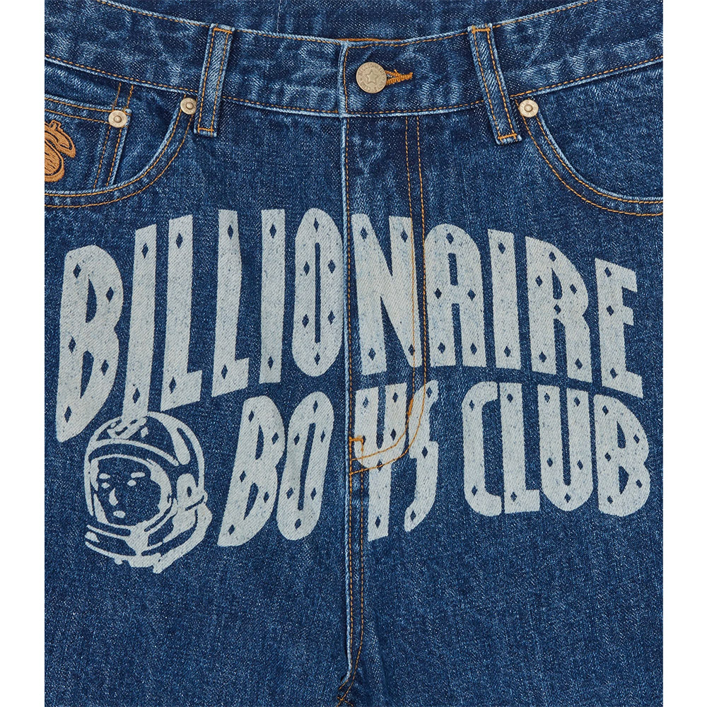 BILLIONAIRE BOYS CLUB Pantaloncino Denim Shorts Faded Arch Logo 