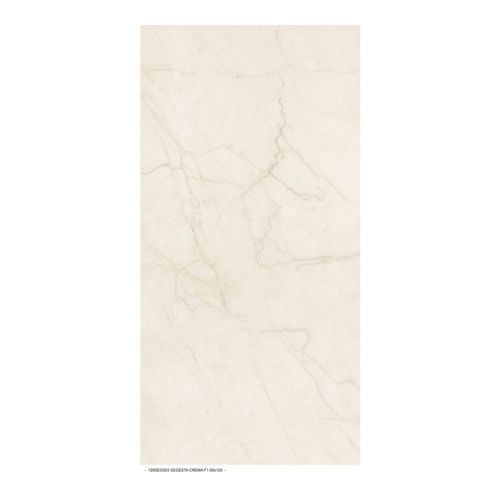 Gres effetto marmo Opaco La Fenice Segesta Crema 60x120cm rettificato