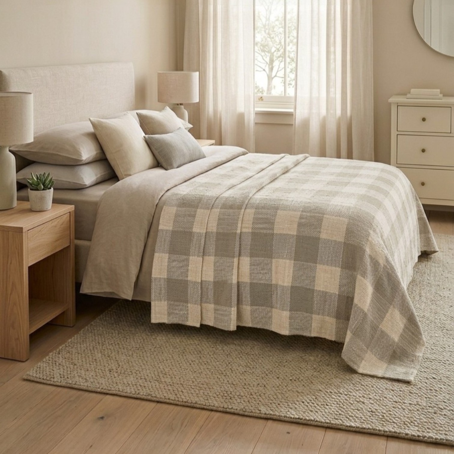 Copritutto 100% cotone tinto in filo Faby - 3 colori
