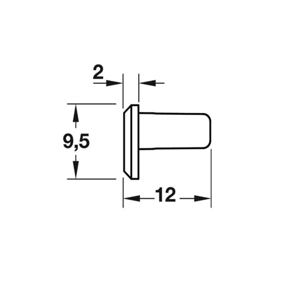 Tappo terminale per profilo LED Loox H 13 mm  plastica  finitura argento