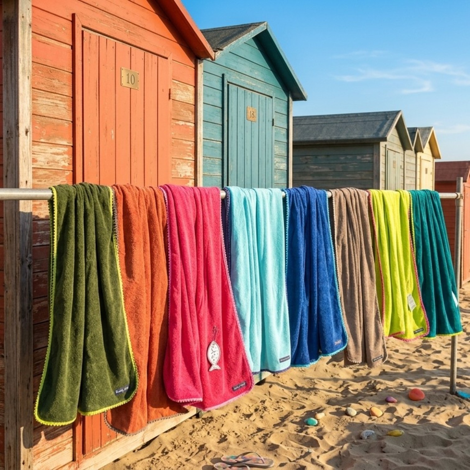 Telo Mare Microspugna 100% cotone - 8 colori