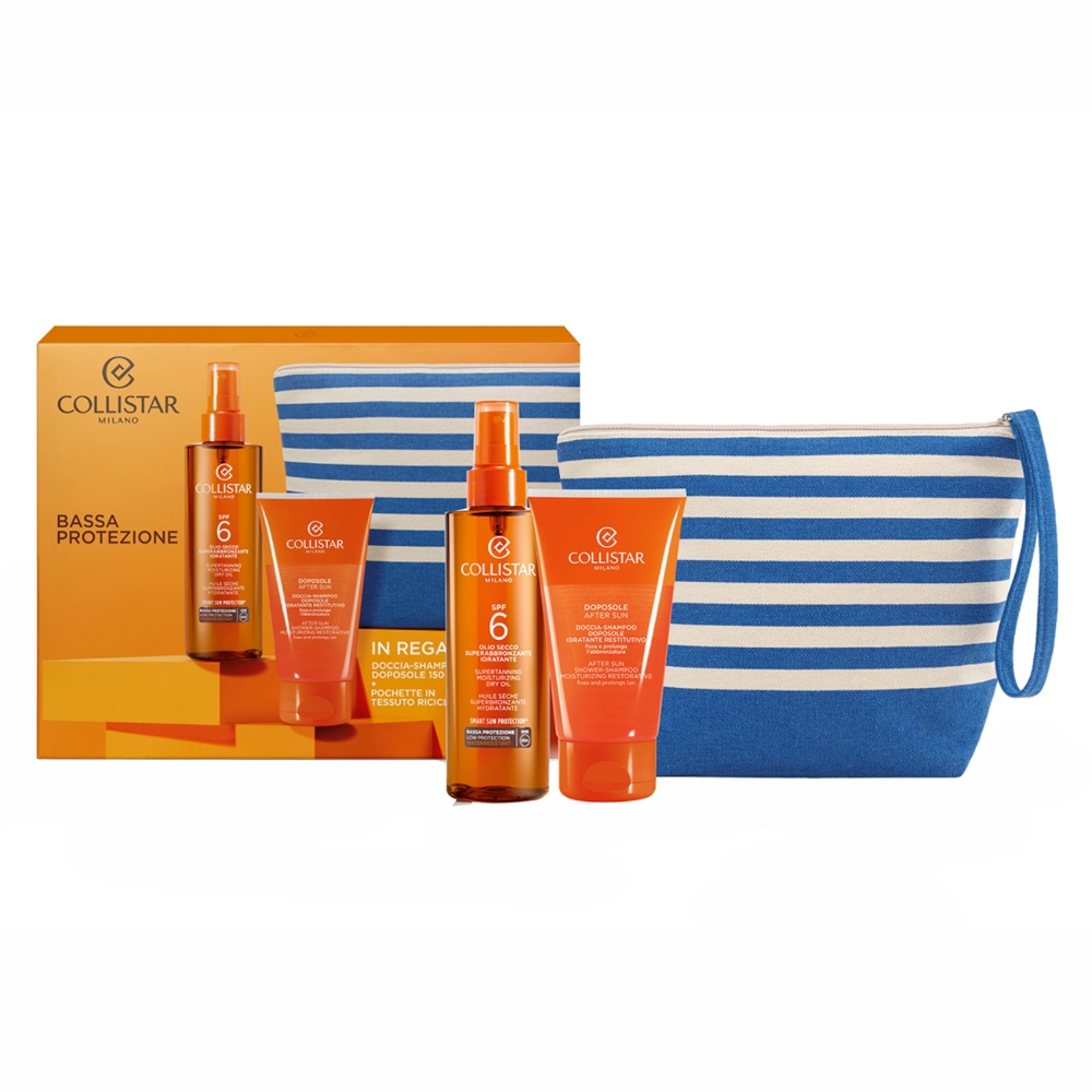Olio Secco Superabbronzante Spf 6 + Doccia Shampoo Doposole