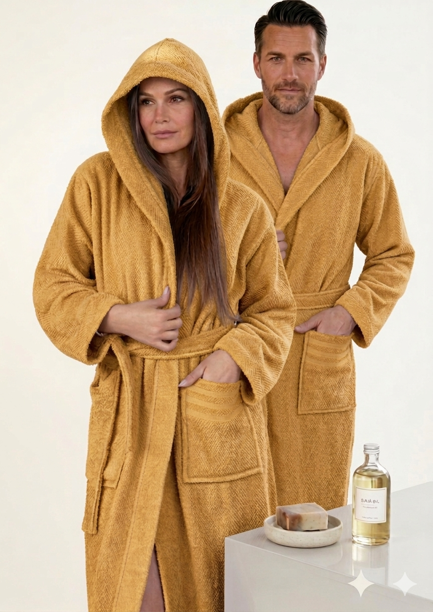 Accappatoio unisex chicco Giulia - ocra