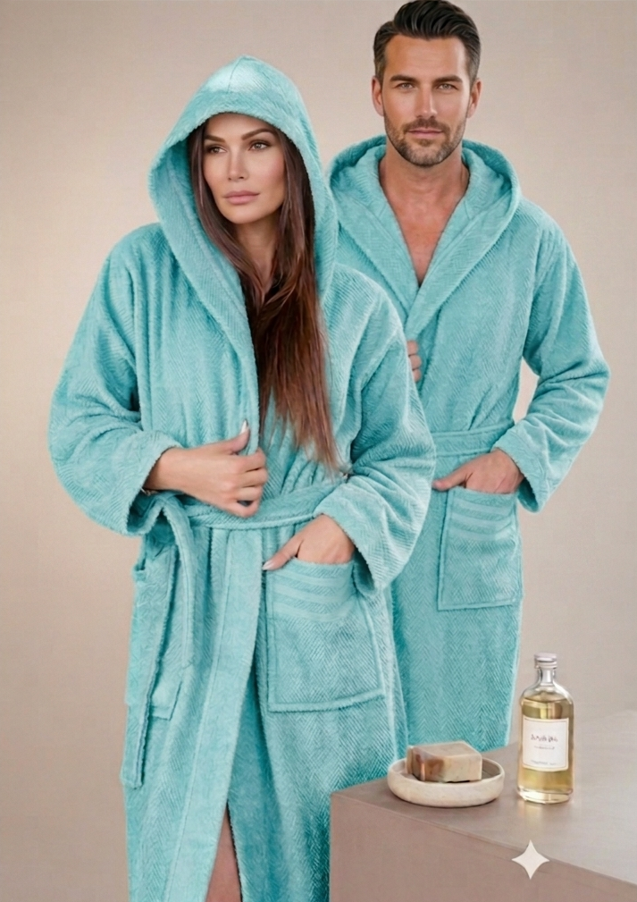 Accappatoio unisex chicco Giulia - acqua