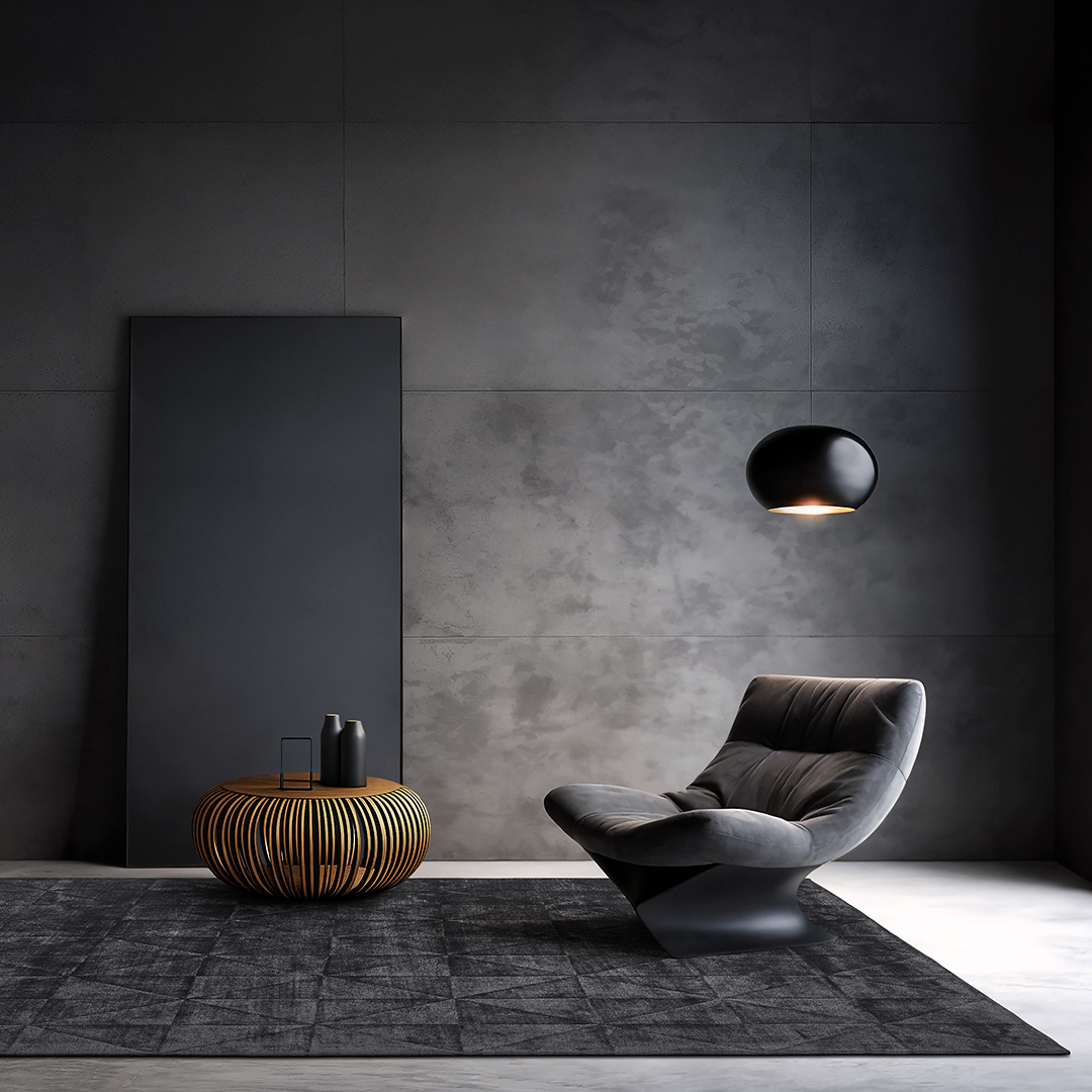 Tappeto CARAVAGGIO ANTHRACITE: Eleganza Contemporanea per il Salotto