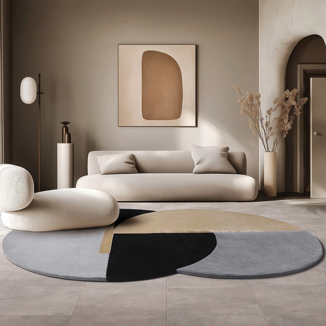 Tappeto ECLYPSE – Geometria ed Eleganza per un Salotto Moderno