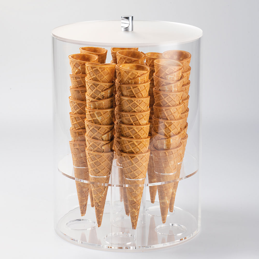 Cone holder with reversible two-format interior