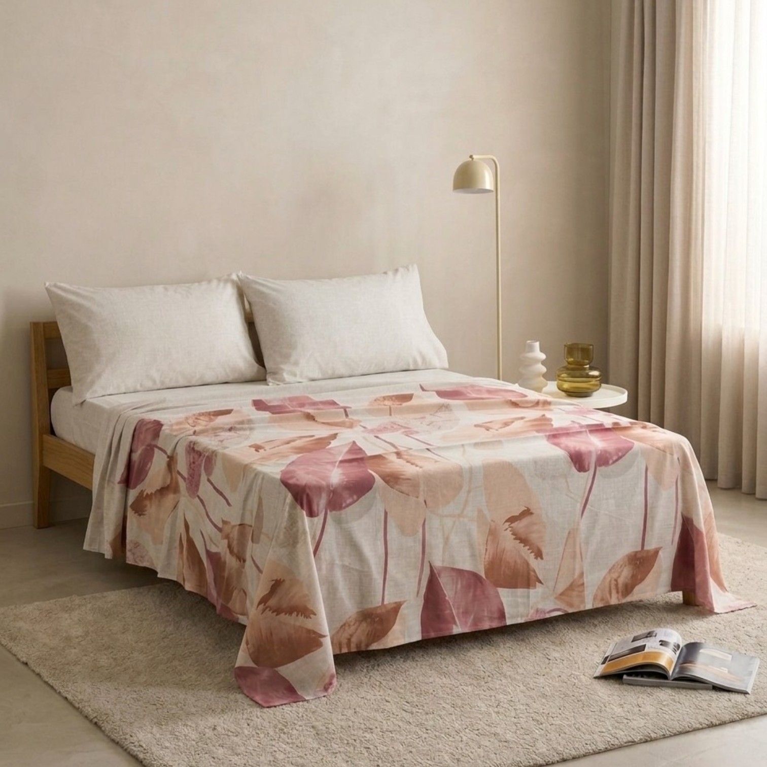 Completo letto Foglie - 3 colori