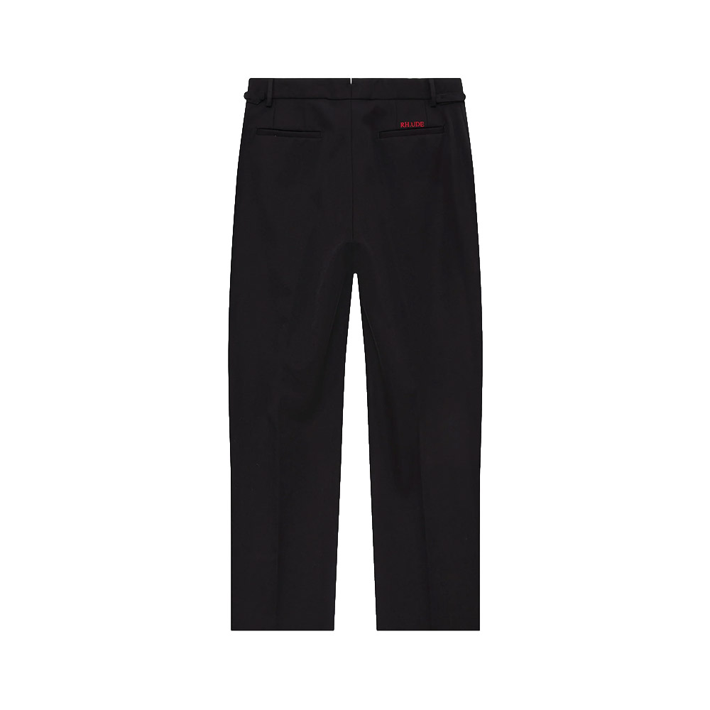 RHUDE Pantalone Pants Provence Tailored Straight Leg Black 