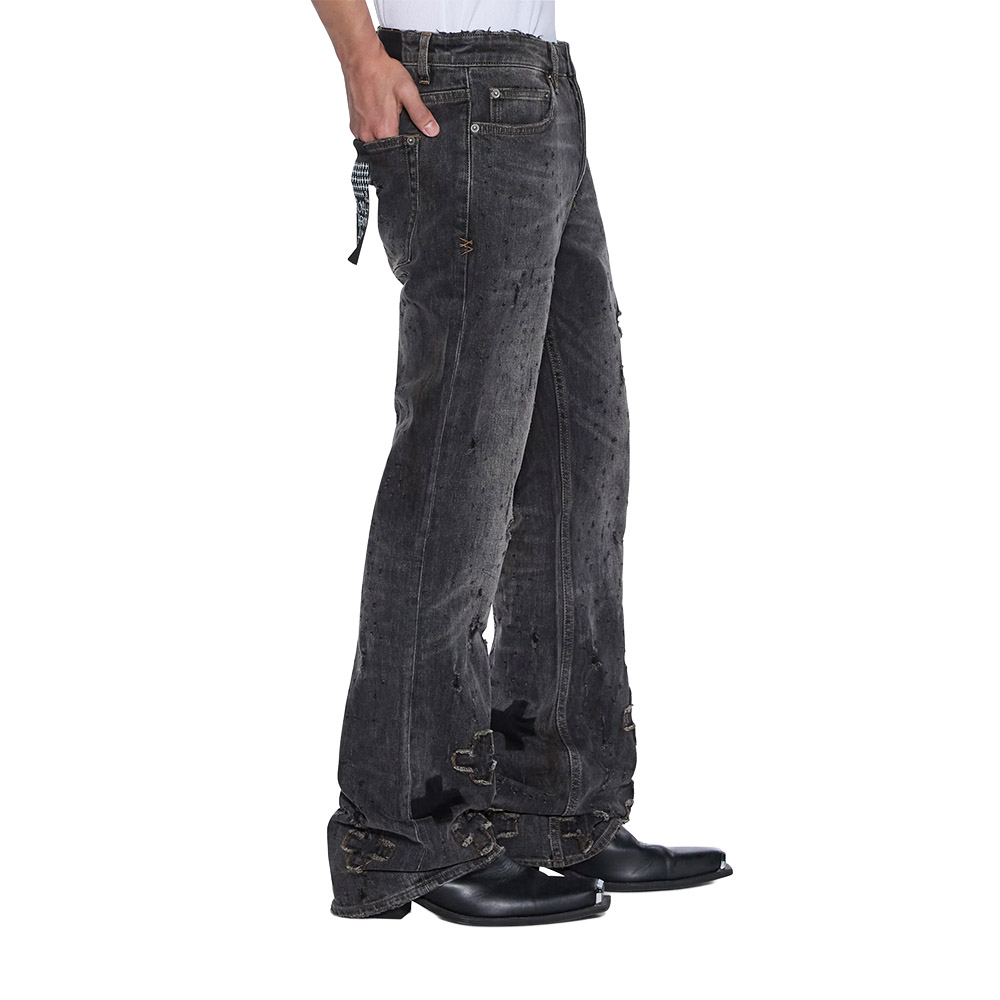KSUBI Pantaloni Jeans Bronko Asher Black Shotgun 