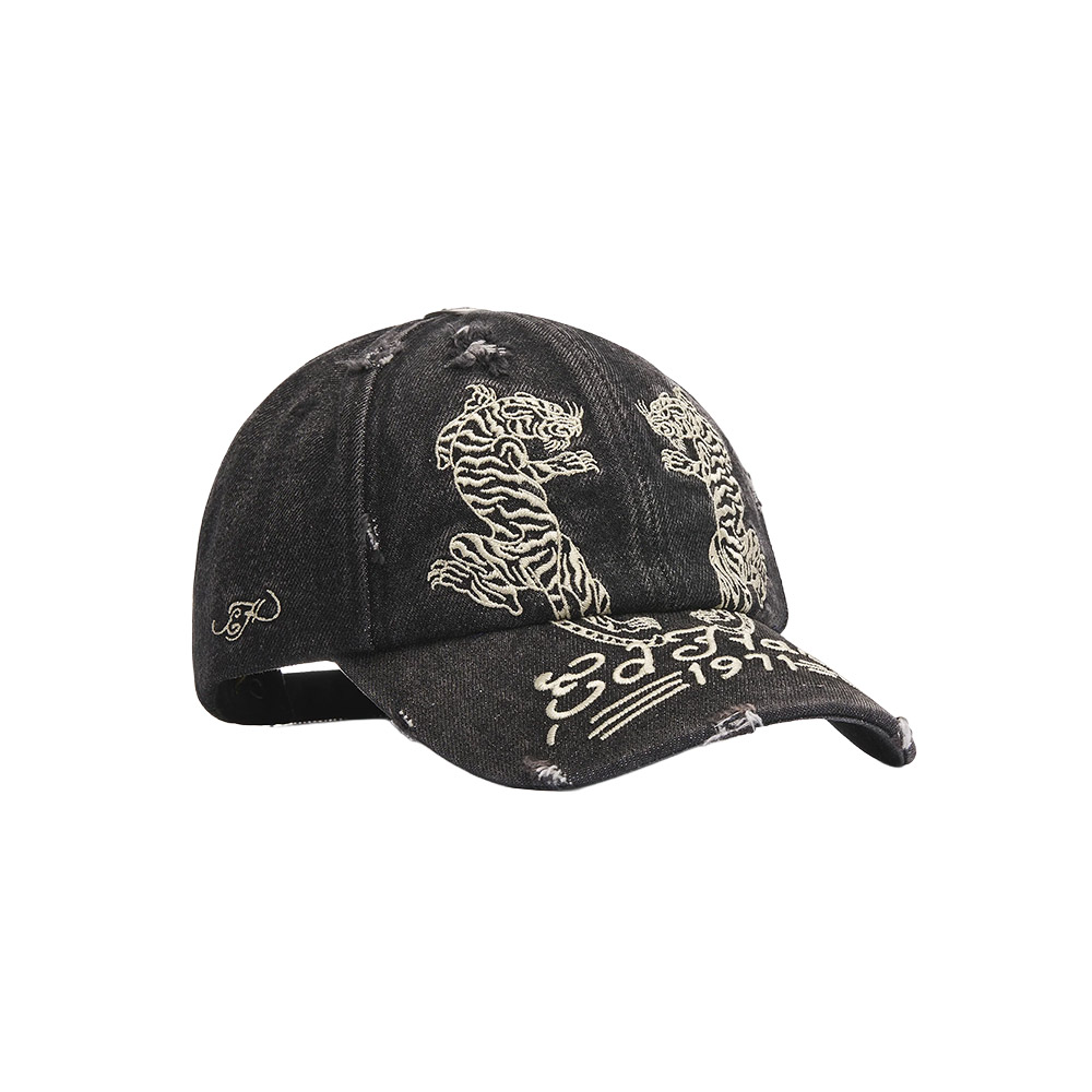 ED HARDY Cappello Cap 5 Panel Trucker Desert Tiger Black 