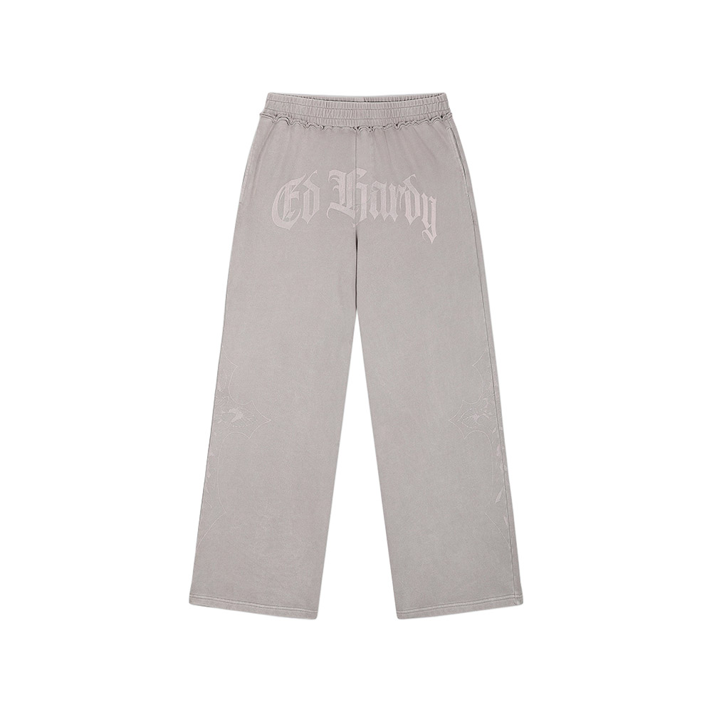ED HARDY Pantalone Jogger Relaxed Cross Graphic Grey 