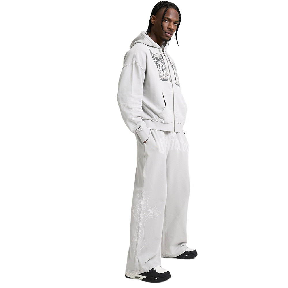 ED HARDY Pantalone Jogger Relaxed Cross Graphic Grey 