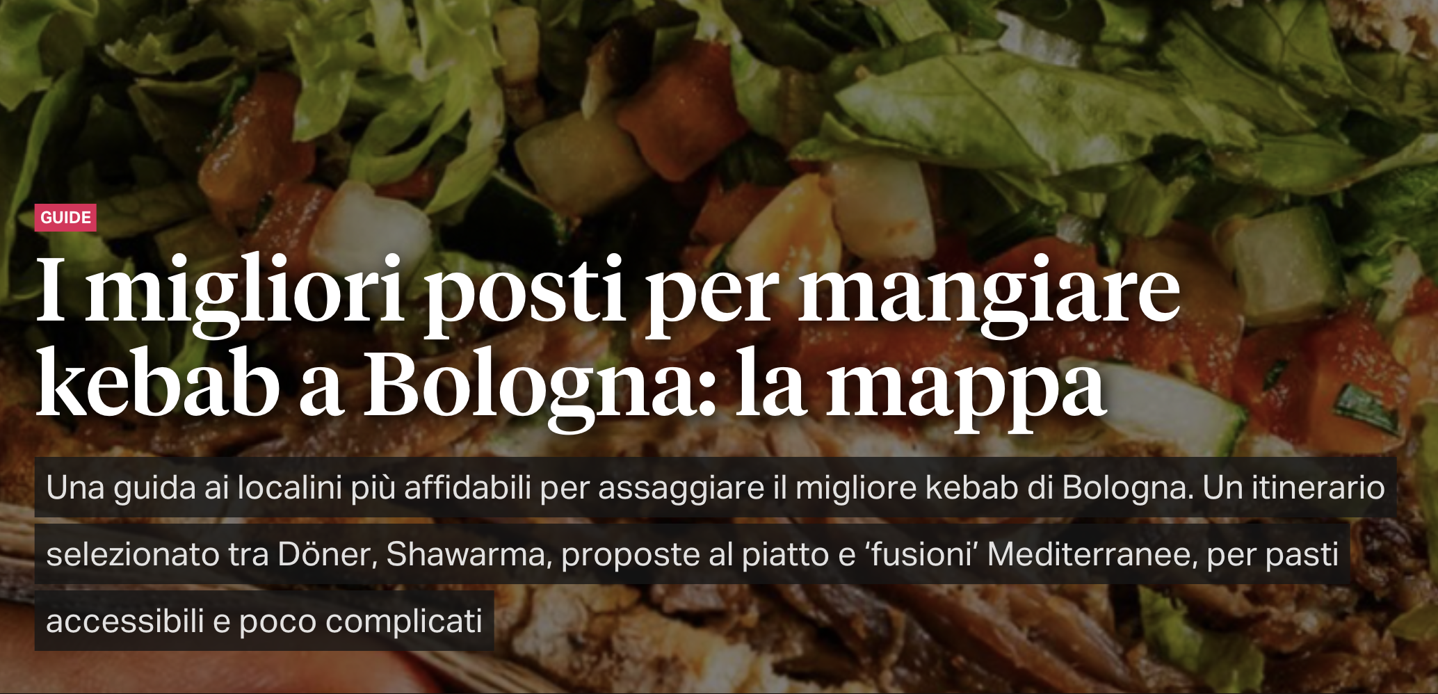 CiboToday inserisce KM tra i migliori kebab e street food a Bologna