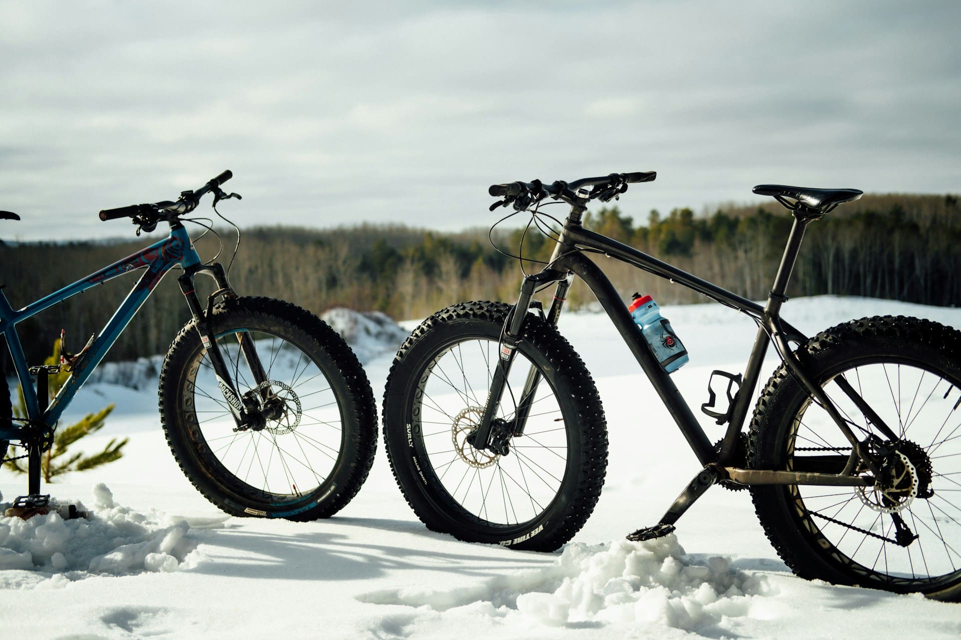 due fat bike sulla neve