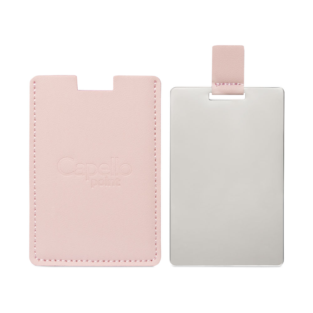 Specchietto da borsa rosa