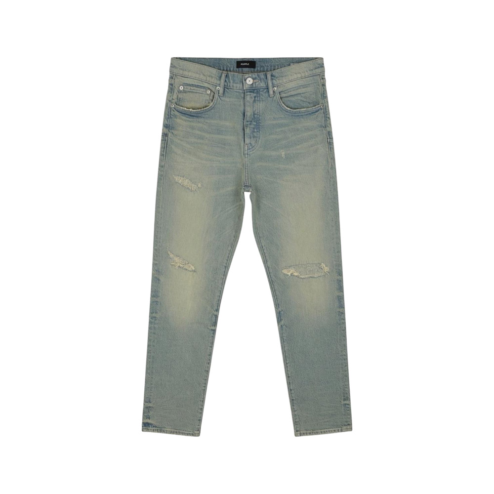 PURPLE Jeans P005 Heavy Destroy Super Light Indigo 