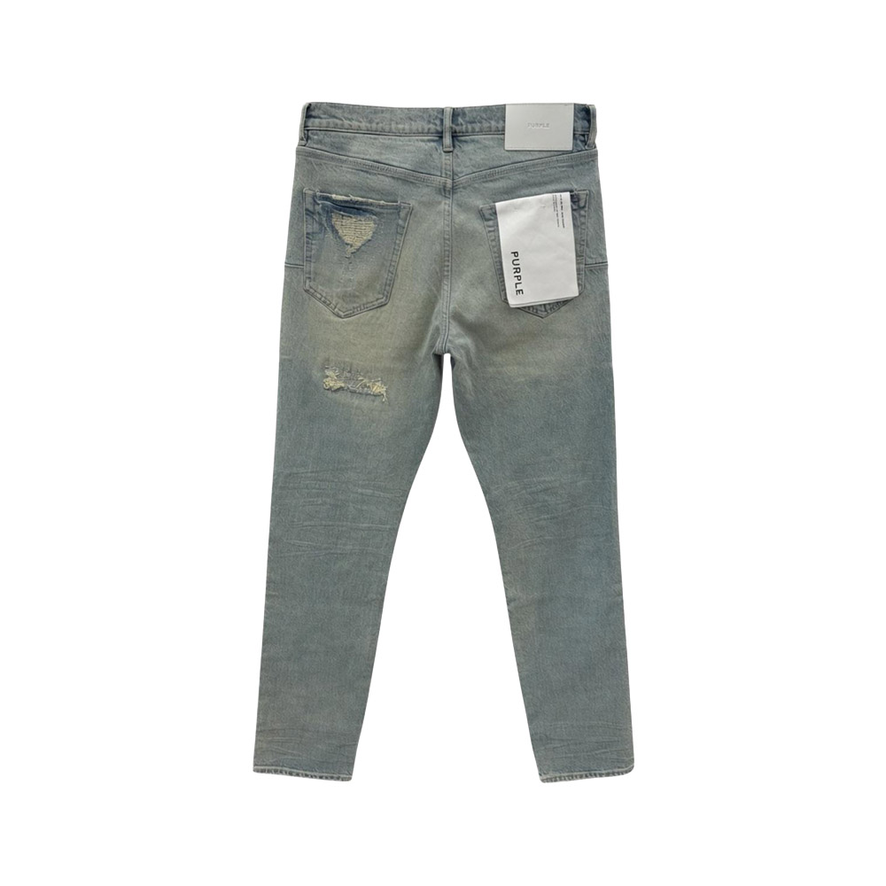 PURPLE Jeans P005 Heavy Destroy Super Light Indigo 
