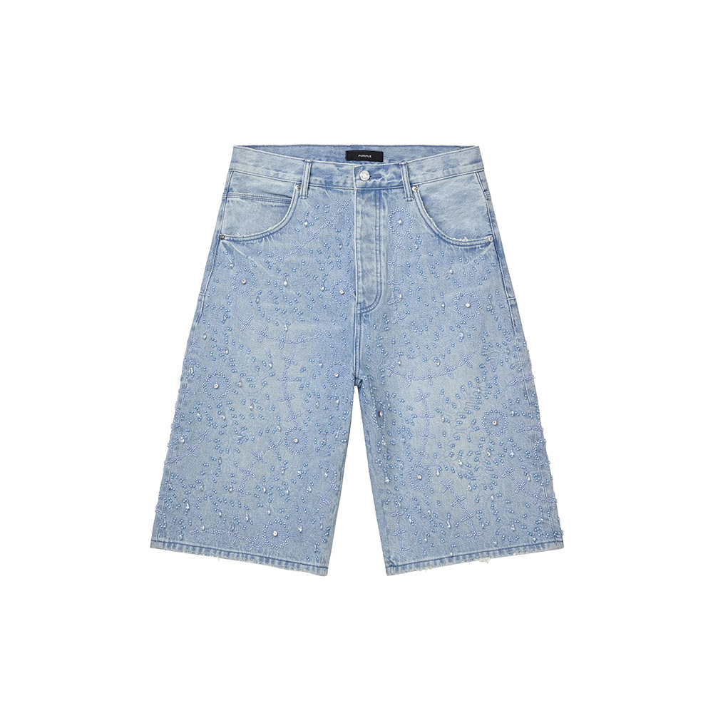 PURPLE Pantaloncini Short Embellished P070 