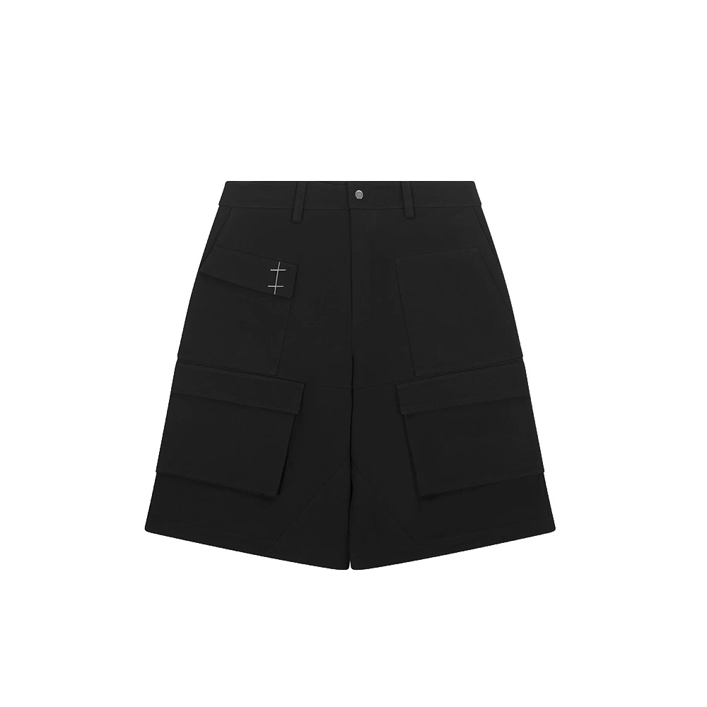 HELIOT EMIL Pantaloncini Cargo Shorts Cellulae Black 