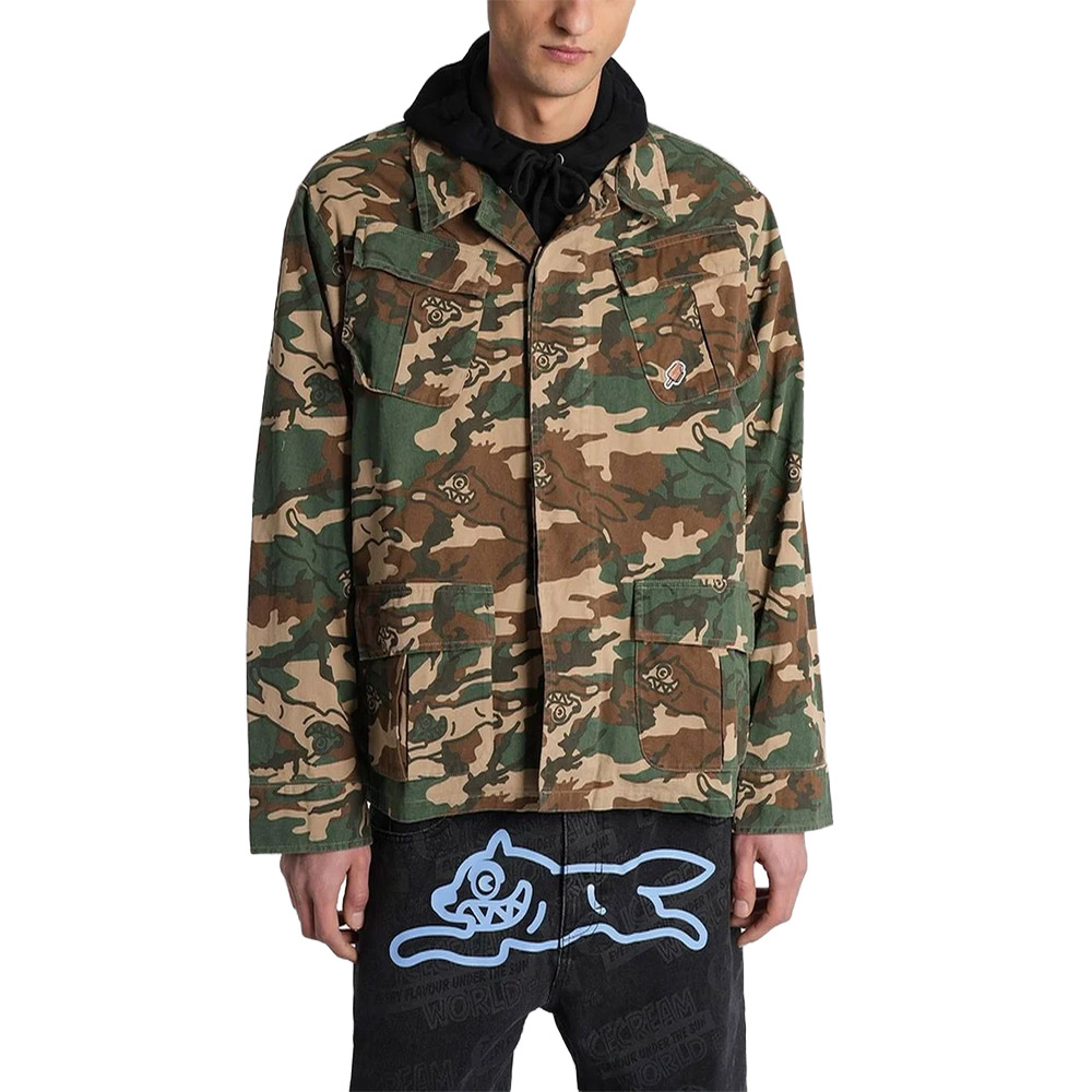 ICECREAM Giacca Jacket Camouflage Logo Print