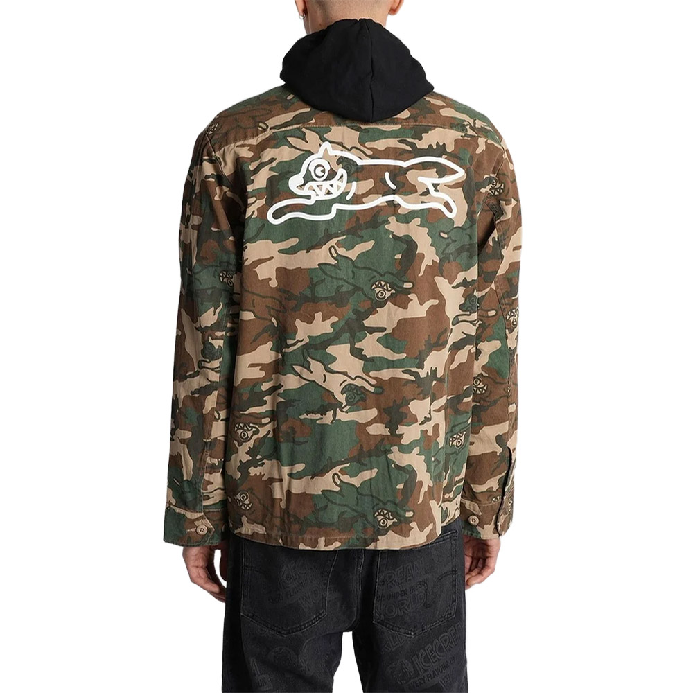 ICECREAM Giacca Jacket Camouflage Logo Print
