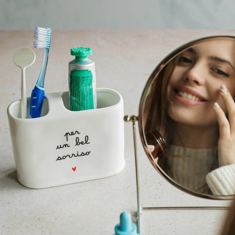 Portaspazzolino XL Per un bel sorriso